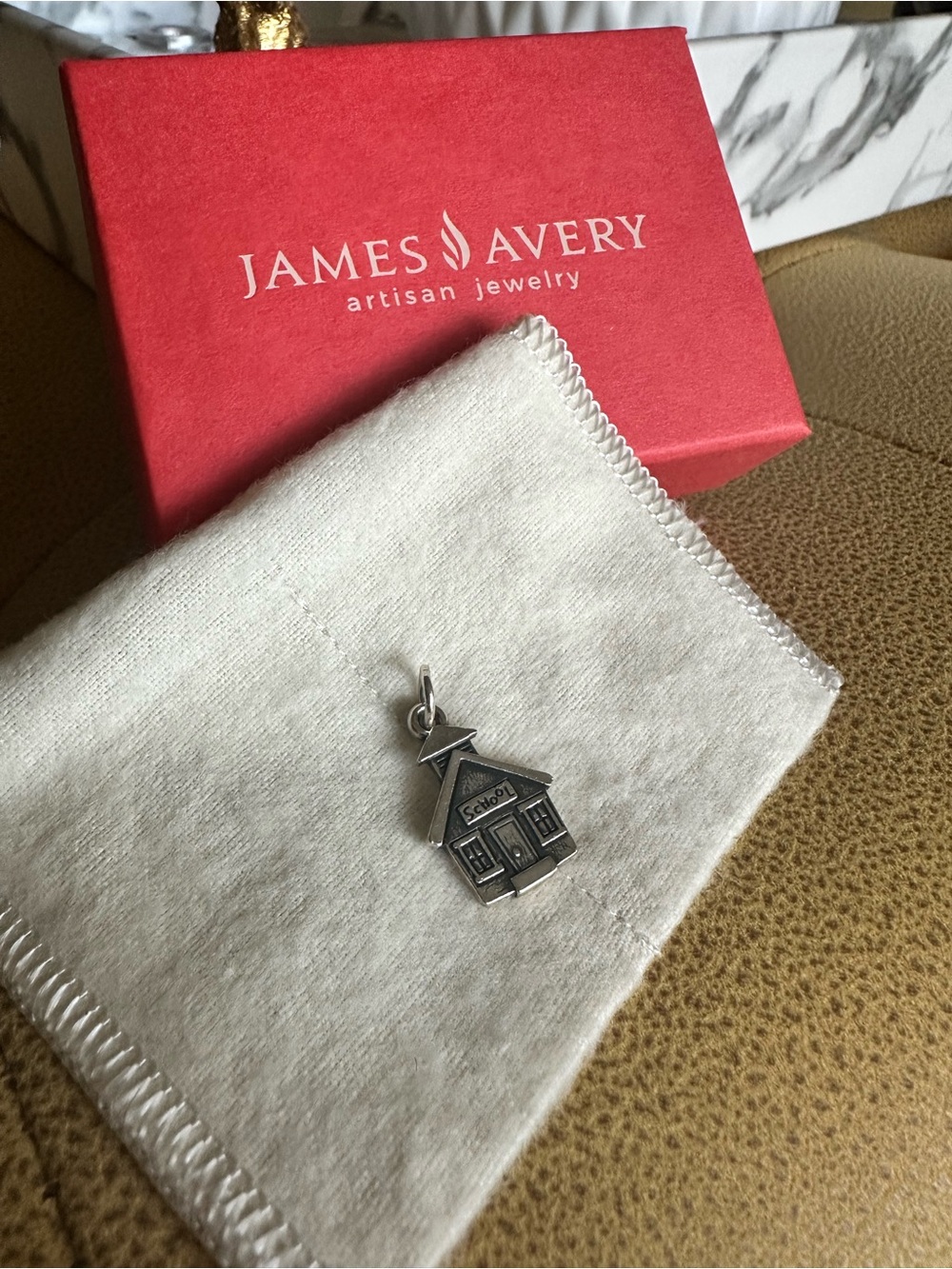 Retired James Avery Schoolhouse Charm